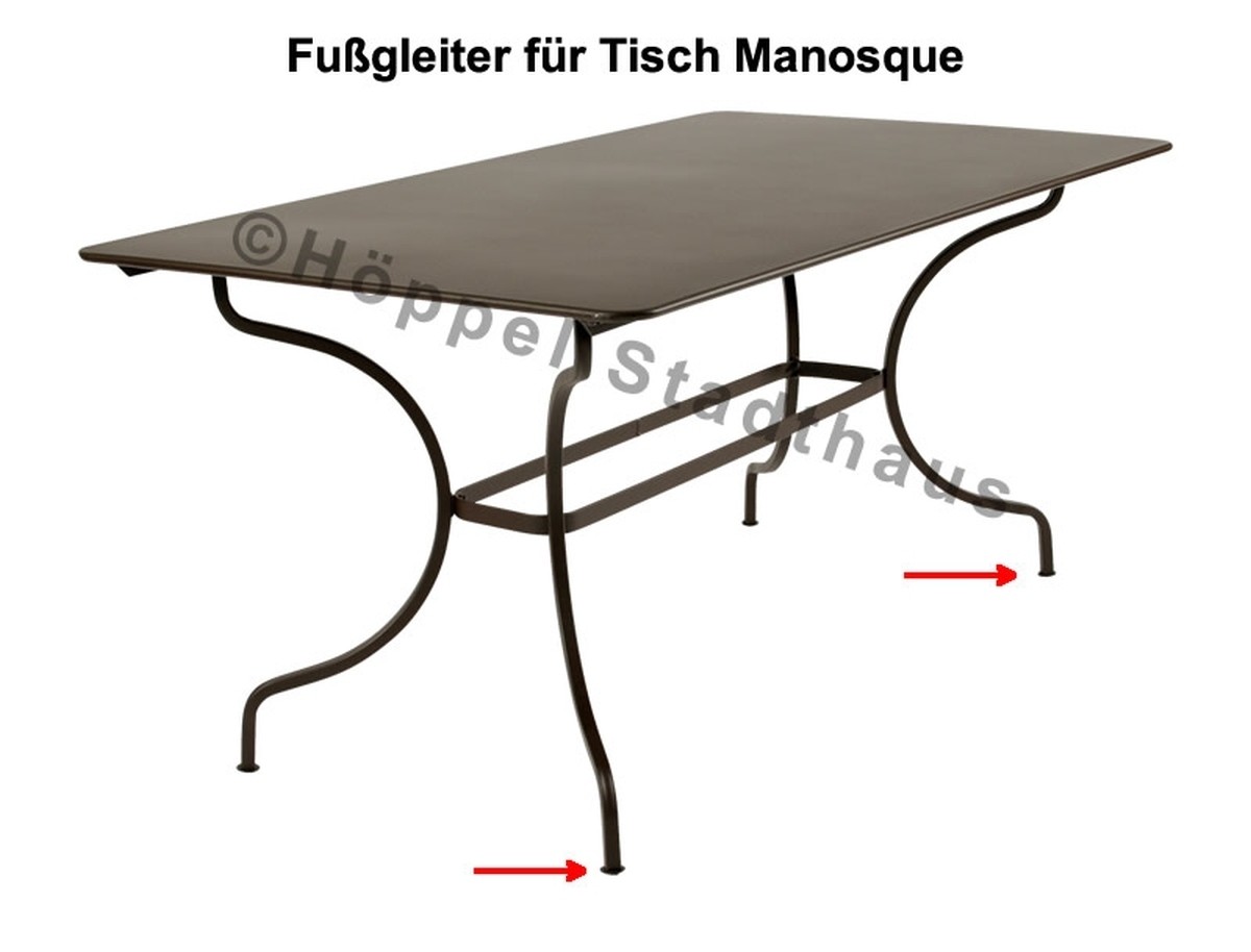 Fermob Fußgleiter für den Tisch Manosque