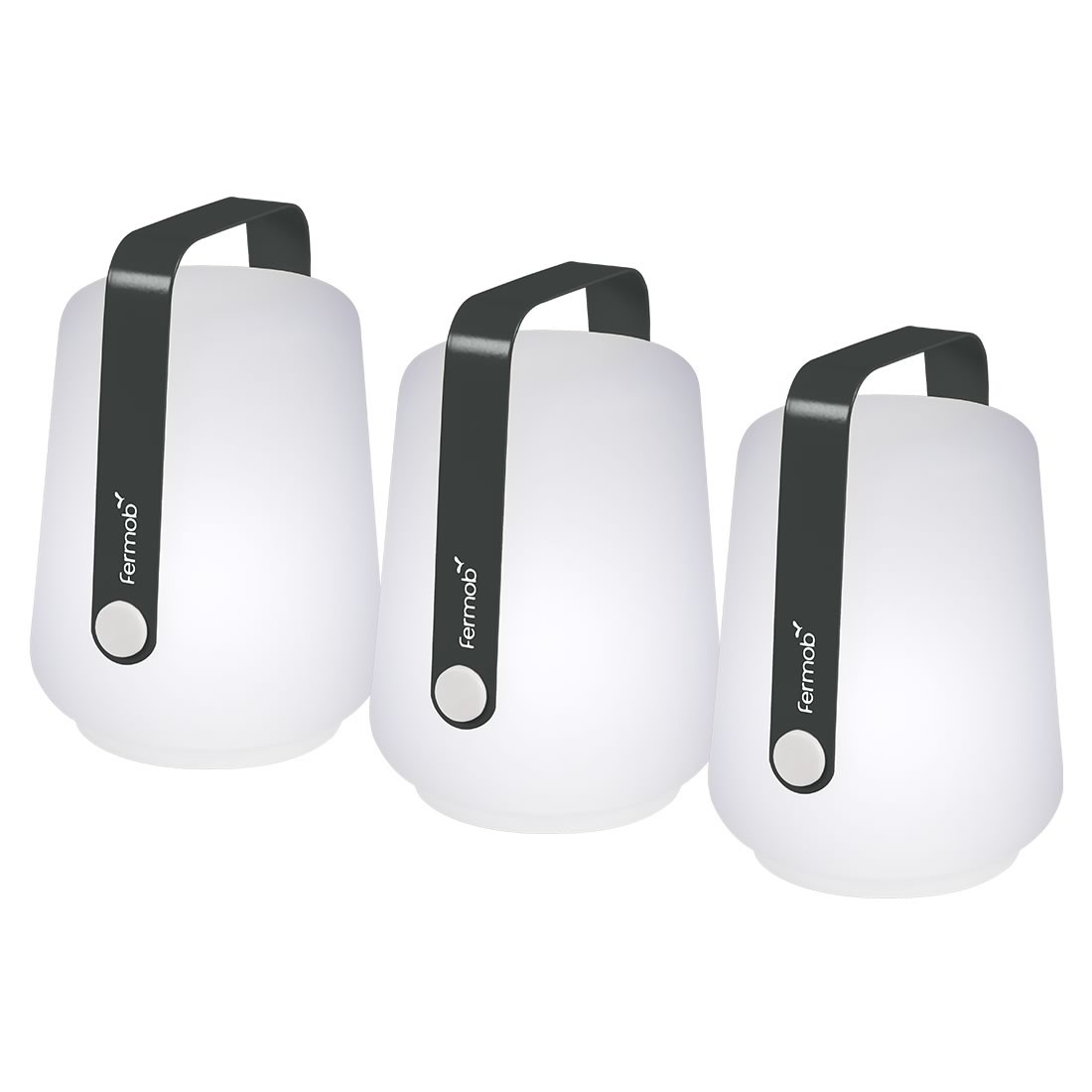 Fermob Lampe Balad, Mobil, H: 12 cm, 3er-Set - Anthrazit