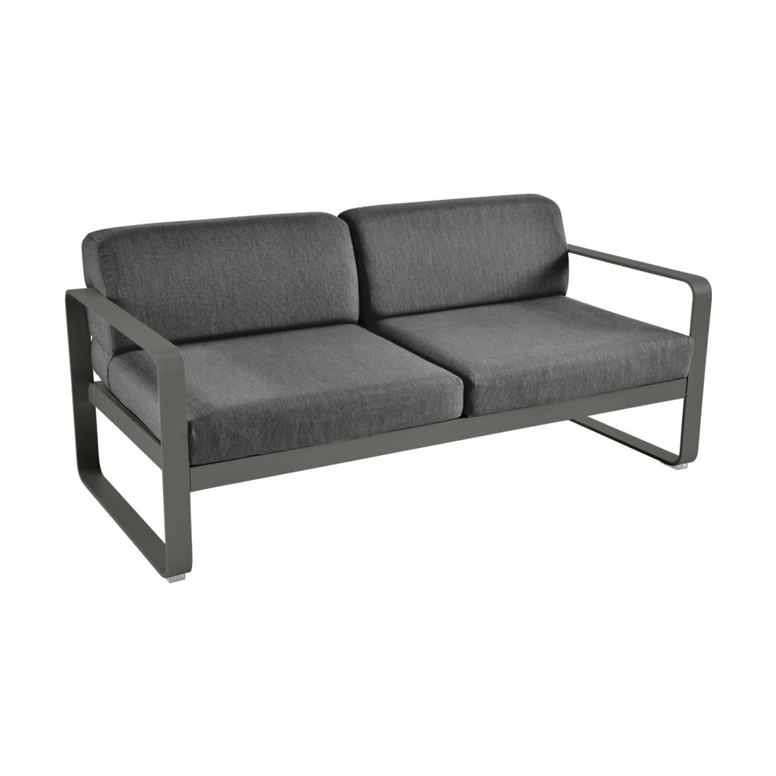 Fermob Sofa Bellevie, 2-Sitzer, Rosmarin - Graphitgrau