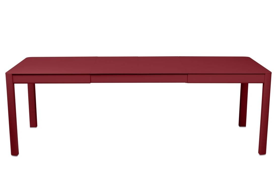 Fermob Tisch Ribambelle, mit 2 Einlegeplatten, 149 / 234 cm x 100 cm - Chili
