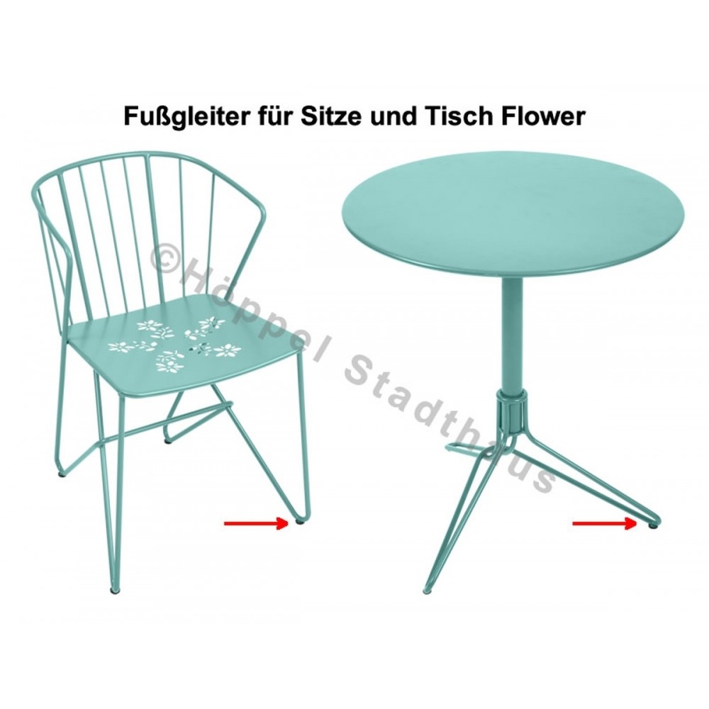 Fermob Fußgleiter für die Sitze und Tisch Flower