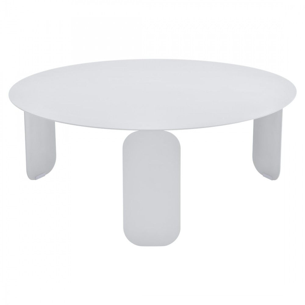Fermob niedriger Tisch Bebop, Ø 80 cm - Baumwollweiß