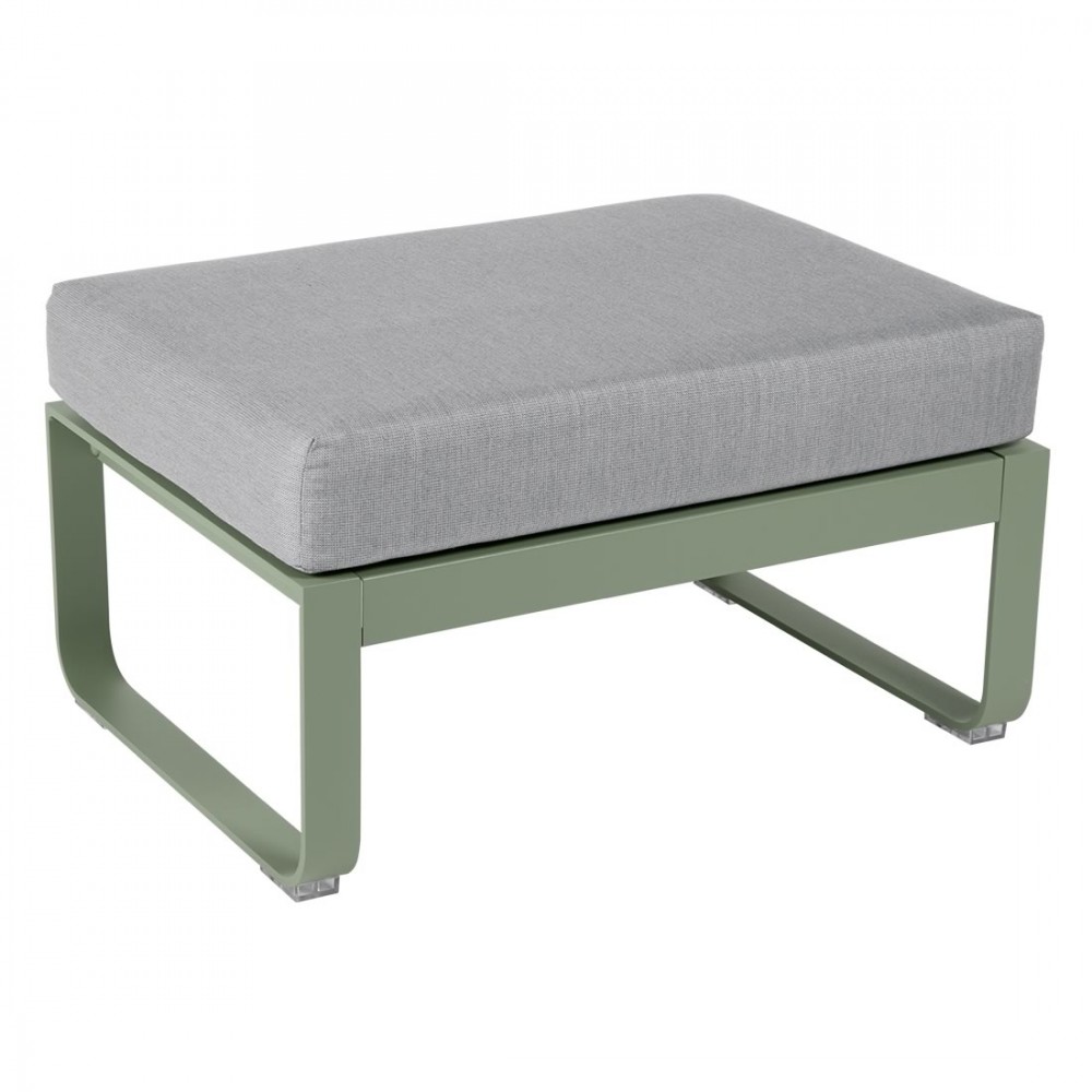 Fermob Polsterhocker Bellevie, 1-Sitzer, Kaktus - Flanellgrau