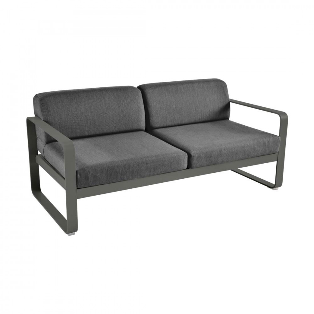 Fermob Sofa Bellevie, 2-Sitzer, Rosmarin - Graphitgrau