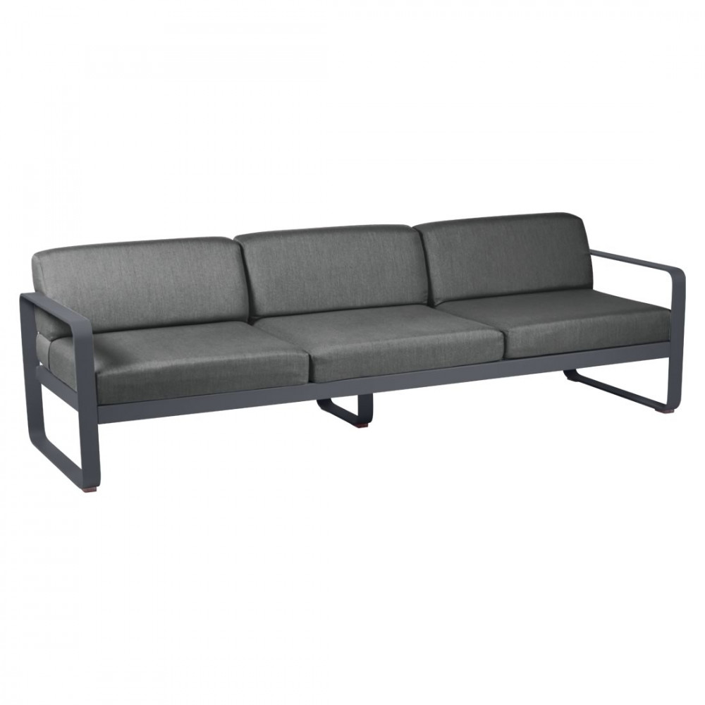 Fermob Sofa Bellevie, 3-Sitzer, Anthrazit - Graphitgrau