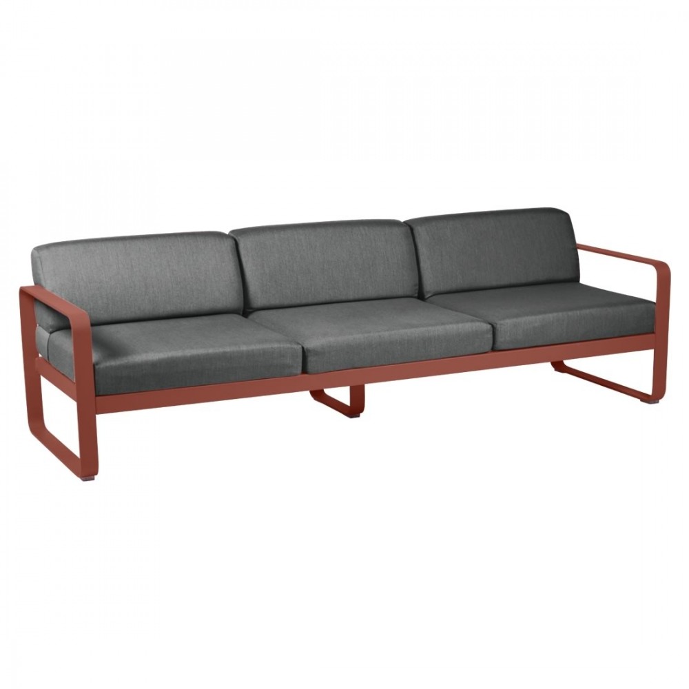 Fermob Sofa Bellevie, 3-Sitzer - Graphitgrau