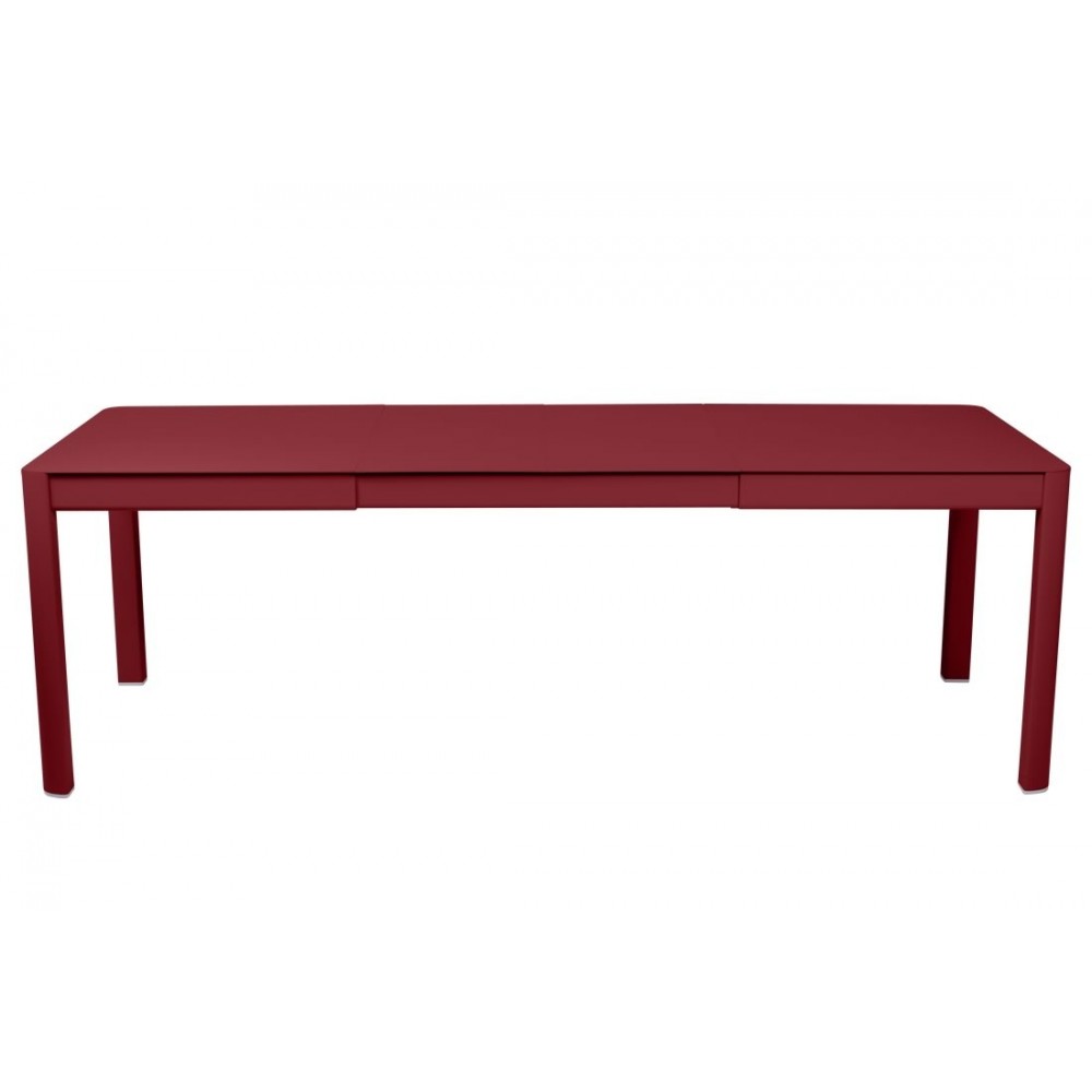 Fermob Tisch Ribambelle, mit 2 Einlegeplatten, 149 / 234 cm x 100 cm - Chili