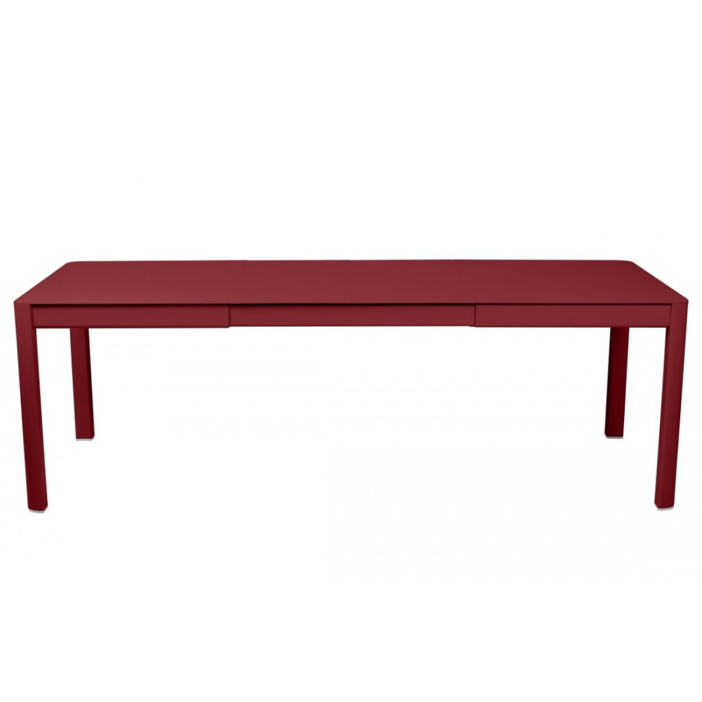 Fermob Tisch Ribambelle, mit 2 Einlegeplatten, 149 / 234 cm x 100 cm - Chili