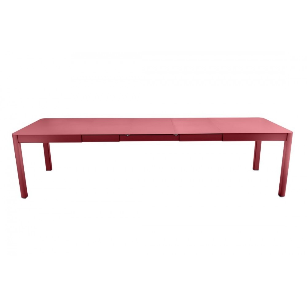 Fermob Tisch Ribambelle, mit 3 Einlegeplatten, 149 / 299 cm x 100 cm - Chili