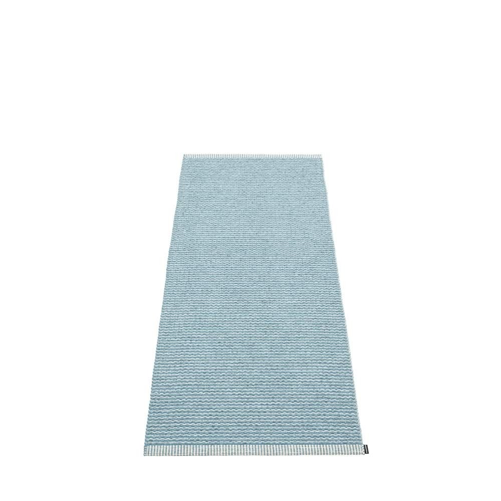 Pappelina Mono, Teppich, 60 x 150 cm - Blue Fog / Dark Blue