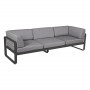 Fermob Club-Sofa Bellevie, 3-Sitzer, Anthrazit - Flanellgrau