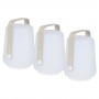 Fermob Lampe Balad, Mobil, H: 12 cm, 3er-Set - Lehmgrau