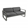 Fermob Sofa Bellevie, 2-Sitzer, Rosmarin - Graphitgrau