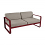 Fermob Sofa Bellevie, 2-Sitzer, Chili - Taupe Grau