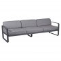 Fermob Sofa Bellevie, 3-Sitzer, Anthrazit - Flanellgrau