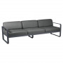 Fermob Sofa Bellevie, 3-Sitzer, Anthrazit - Graphitgrau