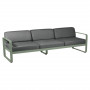 Fermob Sofa Bellevie, 3-Sitzer, Kaktus - Graphitgrau