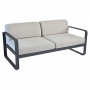 Fermob Sofa Bellevie, 2-Sitzer, Anthrazit - Flanellgrau