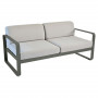 Fermob Sofa Bellevie, 2-Sitzer, Rosmarin - Flanellgrau