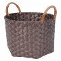 Handed By Korb Dimensional, mit Rattan Henkeln, klein - Taupe