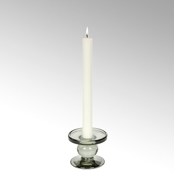 Lambert Kerzenleuchter Andratx, Rauchgrau, H 7 cm
