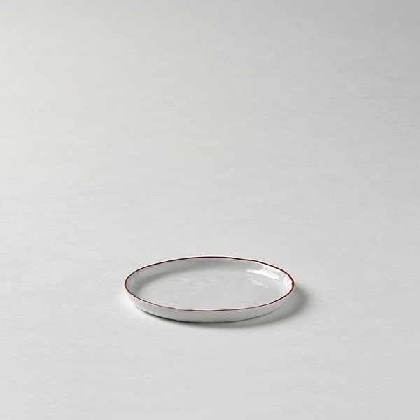 Lambert Teller / Untertasse, Porzellan Piana - Rot