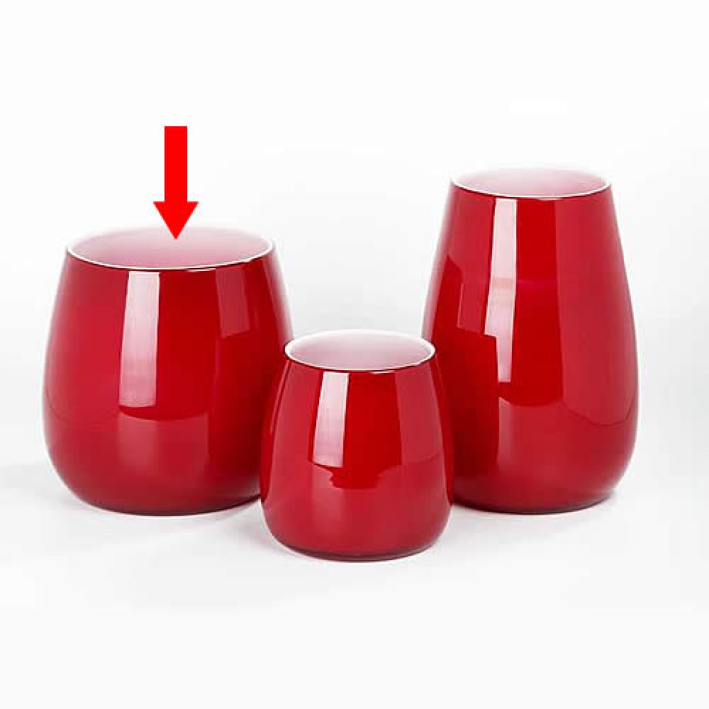 Lambert mittlere Vase Pisano - Rot