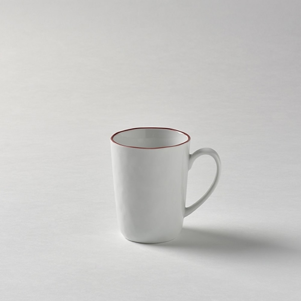 Lambert große Tasse / Kaffeetasse, Porzellan Piana - Rot