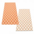 pale orange / vanilla / warm grey stripe