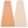 pale orange / vanilla / warm grey stripe