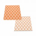 pale orange / vanilla / warm grey stripe