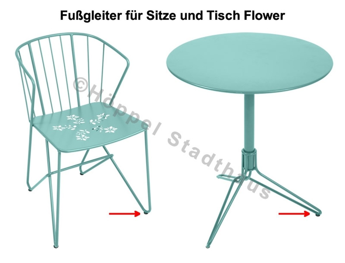 Fermob Fußgleiter für die Sitze und Tisch Flower