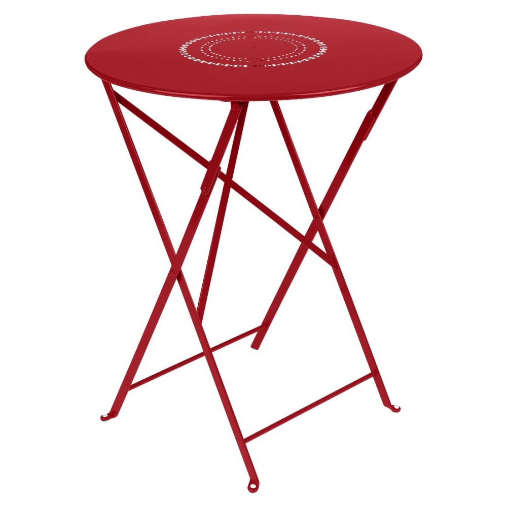Fermob Klapptisch Floreal Ø 60 cm - Mohnrot