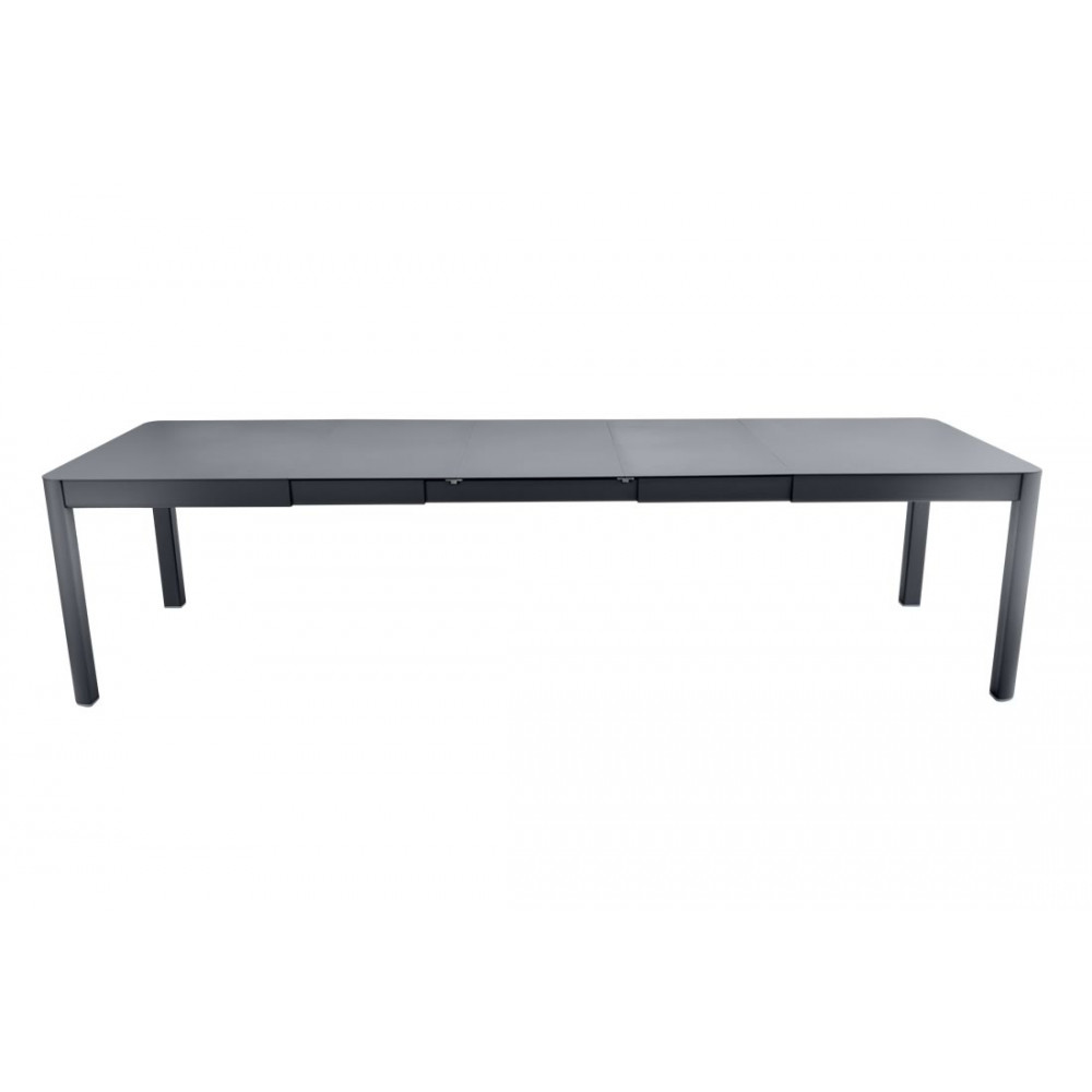Fermob Tisch Ribambelle, mit 3 Einlegeplatten, 149 / 299 cm x 100 cm - Anthrazit