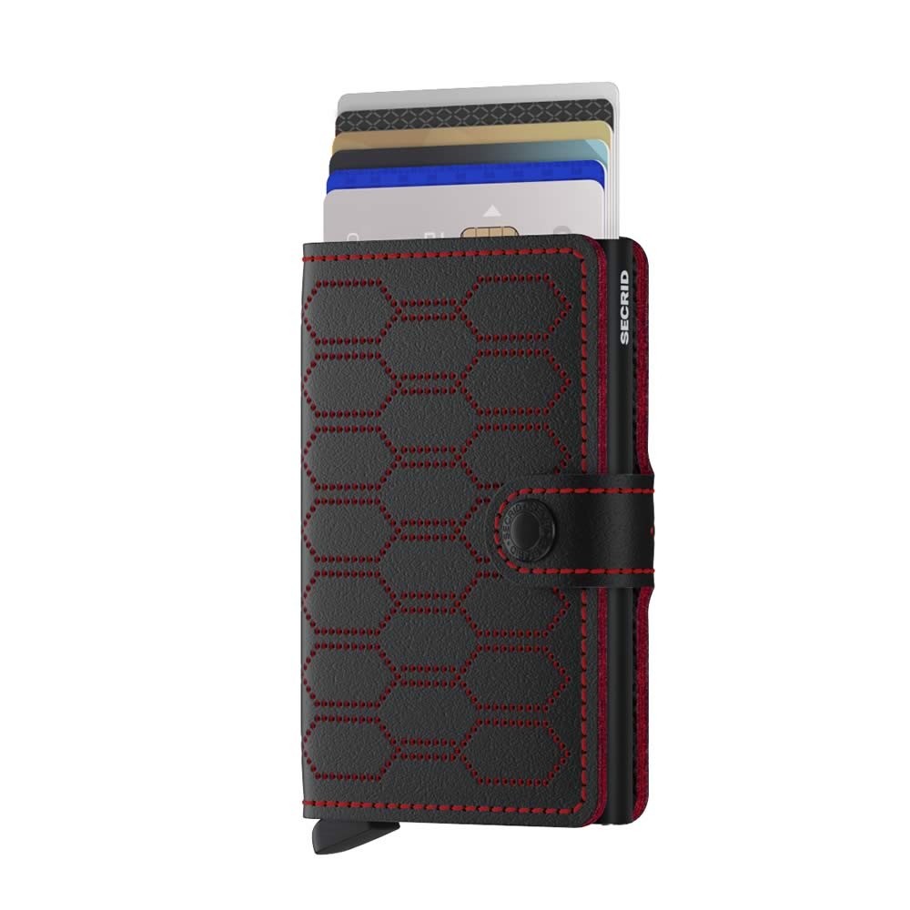 Secrid Miniwallet Fuel - Black & Red