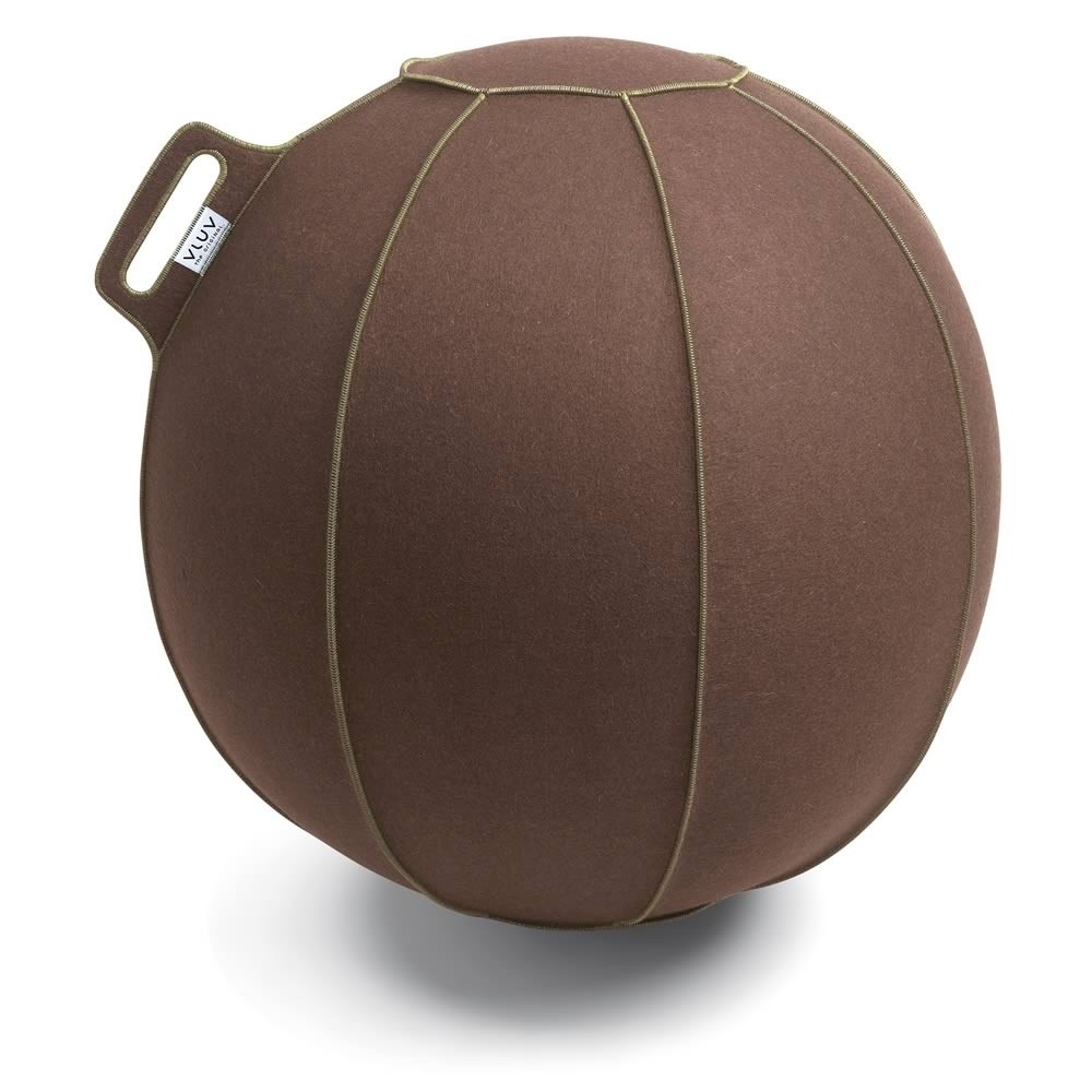 Vluv Velt Sitzball, Braun-Meliert / Grün, 60-65 cm