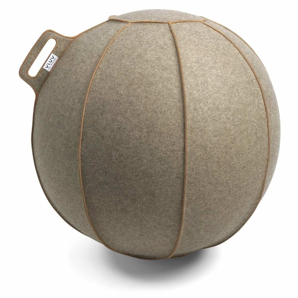 Vluv Velt Sitzball, Greige-Meliert / Braun, 70-75 cm