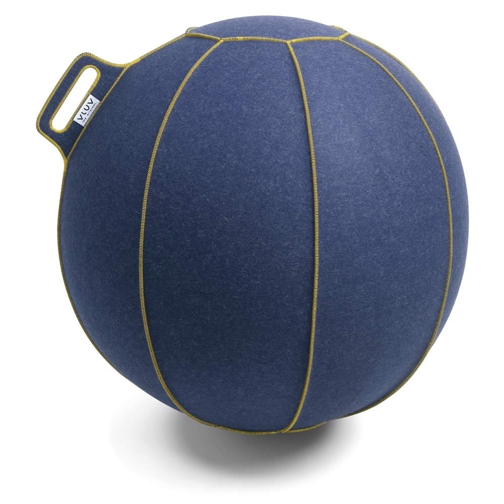 Vluv Velt Sitzball, Jeans-Meliert / Gold, 70-75 cm