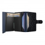 Secrid Miniwallet Giraffina, Blue - geöffnet