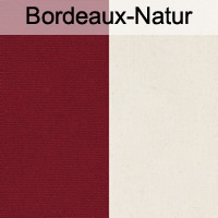 Weishäupl Acryl Blockstreifen Bordeaux-Natur