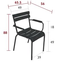 Fermob Sessel Luxembourg - Maße