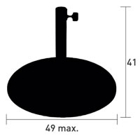 Fermob Sonnenschirmständer - Maße