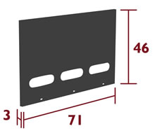 Fermob Goosto Spritzschutz Plancha - Maße