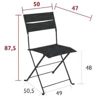 Fermob Klappstuhl Latitude - Maße