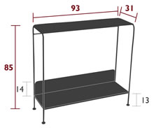 Fermob Konsolentisch Picolino - Maße