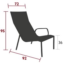 Fermob Loungesessel Cadiz - Maße