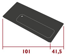 Fermob Tablett Duo Rivage - Maße