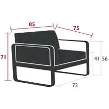 Fermob Sessel Bellevie - Maße