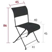 Fermob Klappstuhl Dune - Maße