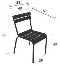 Fermob Stuhl Luxembourg - Maße